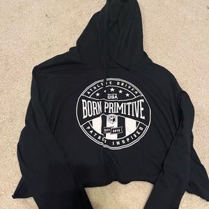 Born Primitive crop top hoodie